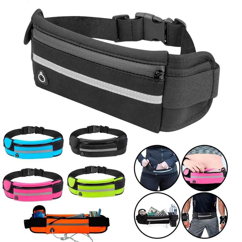 Waterproof Durable Running Waist Bag, Sports Fanny Pack for Gym, Cycling Belt Bag