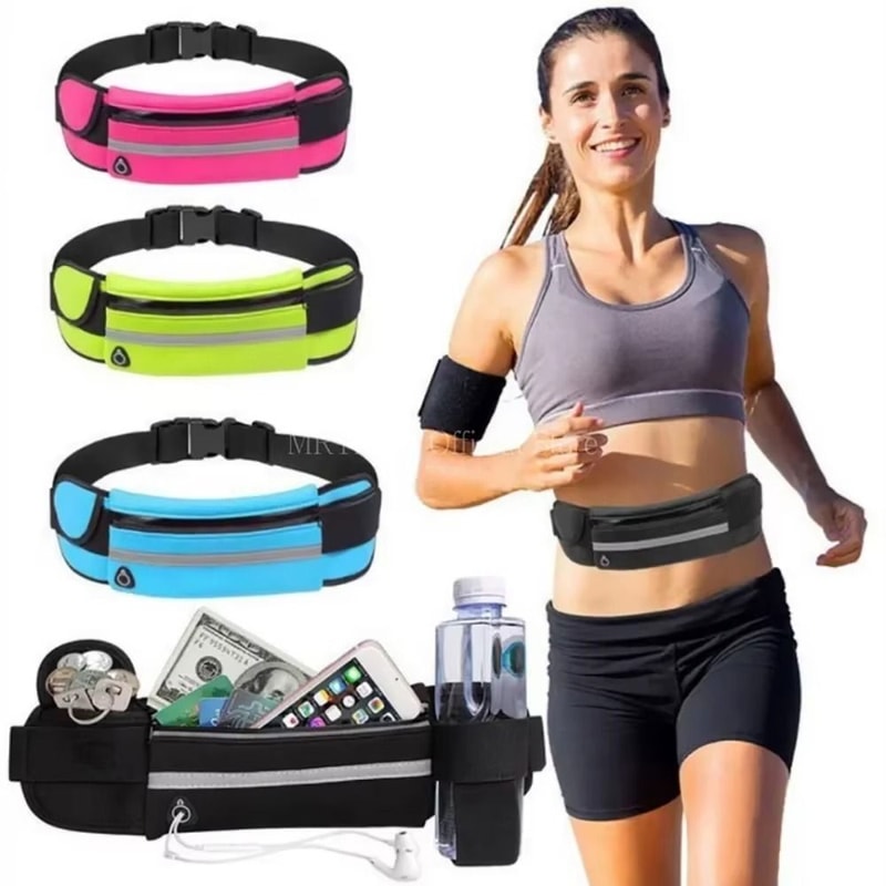 Waterproof Durable Running Waist Bag, Sports Fanny Pack for Gym, Cycling Belt Bag