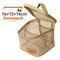 Large Capacity Barbecue Tableware Storage Bag, Grid Outdoor Cookware Bag, Breathable and Thickened with Handle