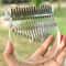 Flower Acrylic Crystal Kalimba Thumb Piano, Transparent Pentacle Thumb Pianos for Beginners