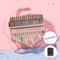 Flower Acrylic Crystal Kalimba Thumb Piano, Transparent Pentacle Thumb Pianos for Beginners