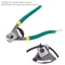 Green Wire Rope Cutter with Spring-loaded Handle, Steel Cable Cutters, One-Handed Cutting Pliers for Brake Cable