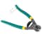 Green Wire Rope Cutter with Spring-loaded Handle, Steel Cable Cutters, One-Handed Cutting Pliers for Brake Cable