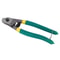 Green Wire Rope Cutter with Spring-loaded Handle, Steel Cable Cutters, One-Handed Cutting Pliers for Brake Cable