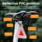 High Brightness Bicycle Reflective Pendant PVC Night Riding Triangle Warning Pad Multifunctional Mini Reflective Triangle Sign