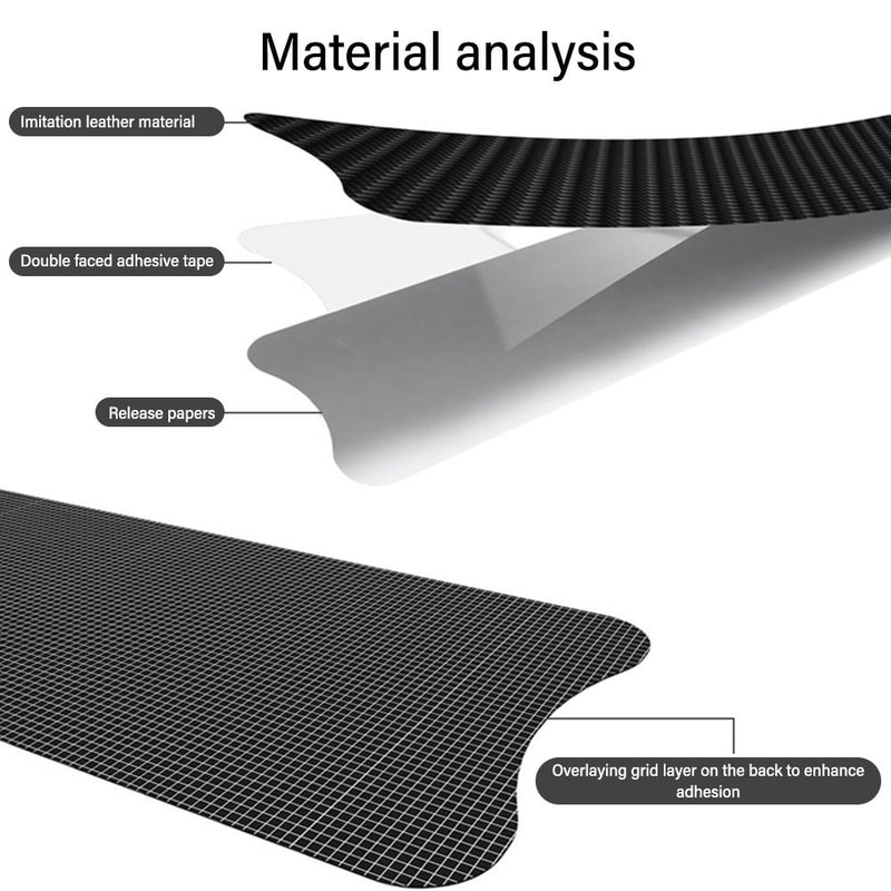 Carbon Fiber Pattern Bike Frame Sticker, Waterproof Cycling Accessories Chain Guard Protective Pad