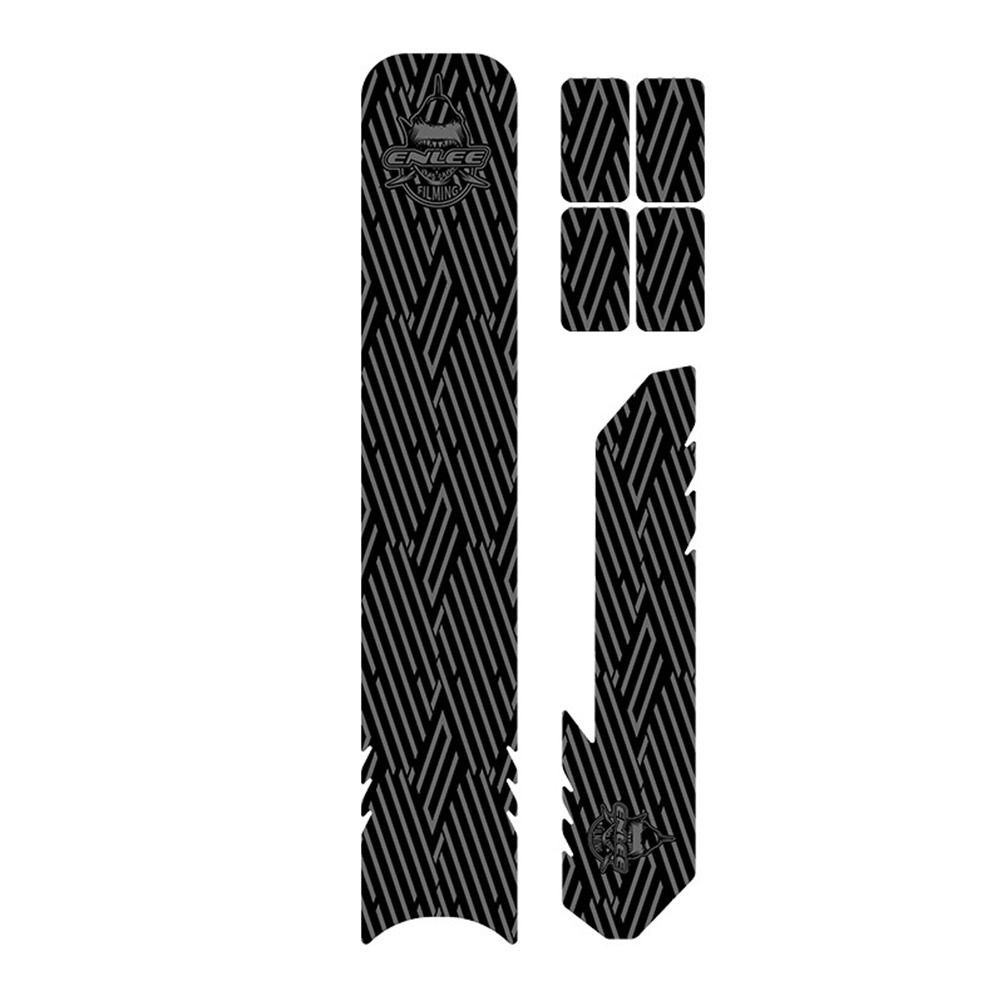 Carbon Fiber Pattern Bike Frame Sticker, Waterproof Cycling Accessories Chain Guard Protective Pad
