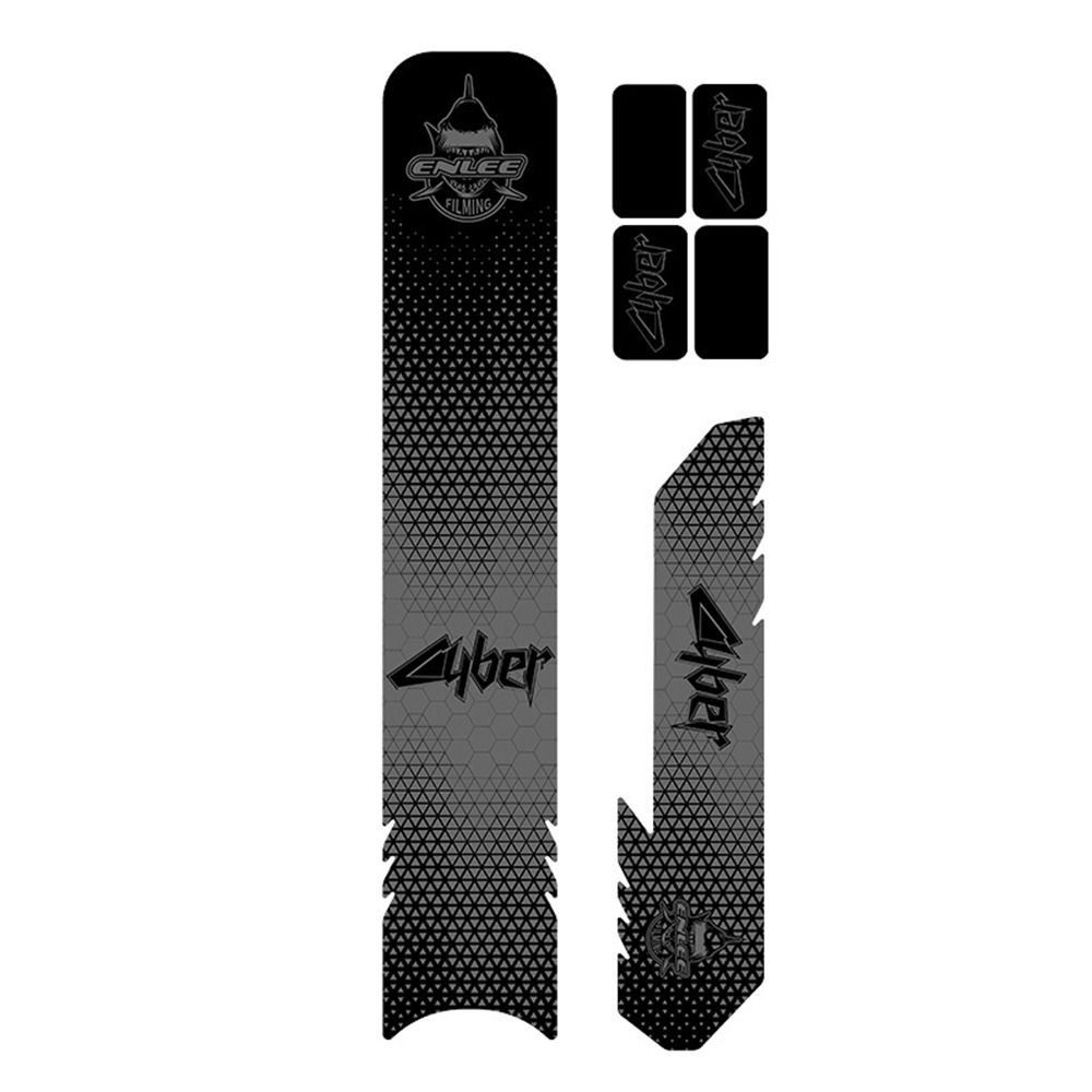 Carbon Fiber Pattern Bike Frame Sticker, Waterproof Cycling Accessories Chain Guard Protective Pad
