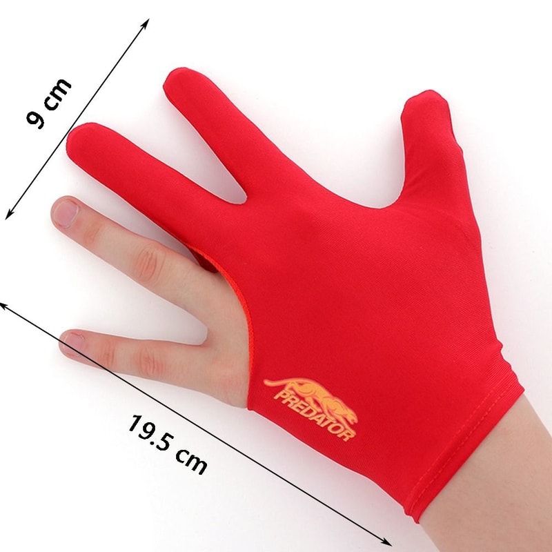 Elastic Snooker Gloves NonSlip Spandex Billiards Gloves Breathable Three Finger Open Gloves For Men 4