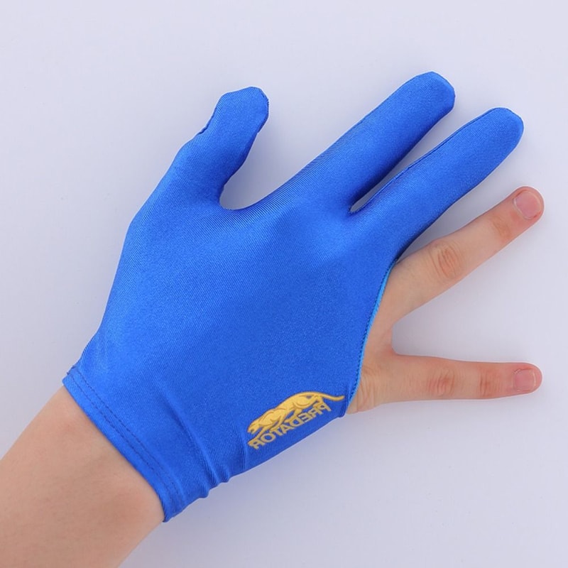 Elastic Snooker Gloves NonSlip Spandex Billiards Gloves Breathable Three Finger Open Gloves For Men 6