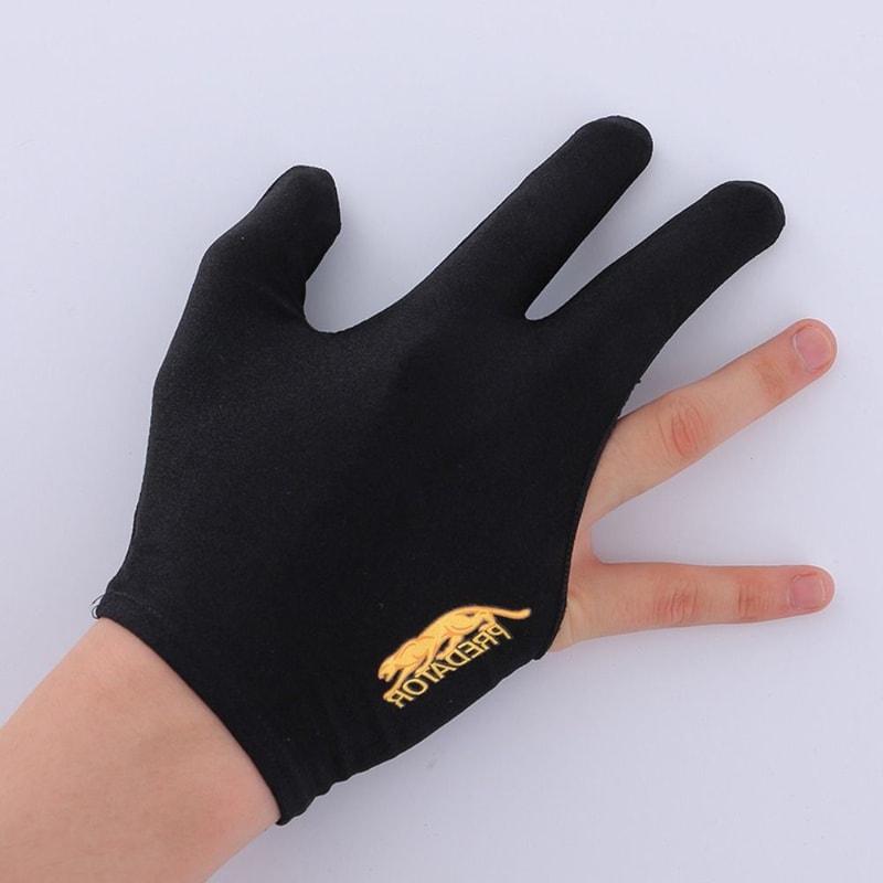 Elastic Snooker Gloves NonSlip Spandex Billiards Gloves Breathable Three Finger Open Gloves For Men 7