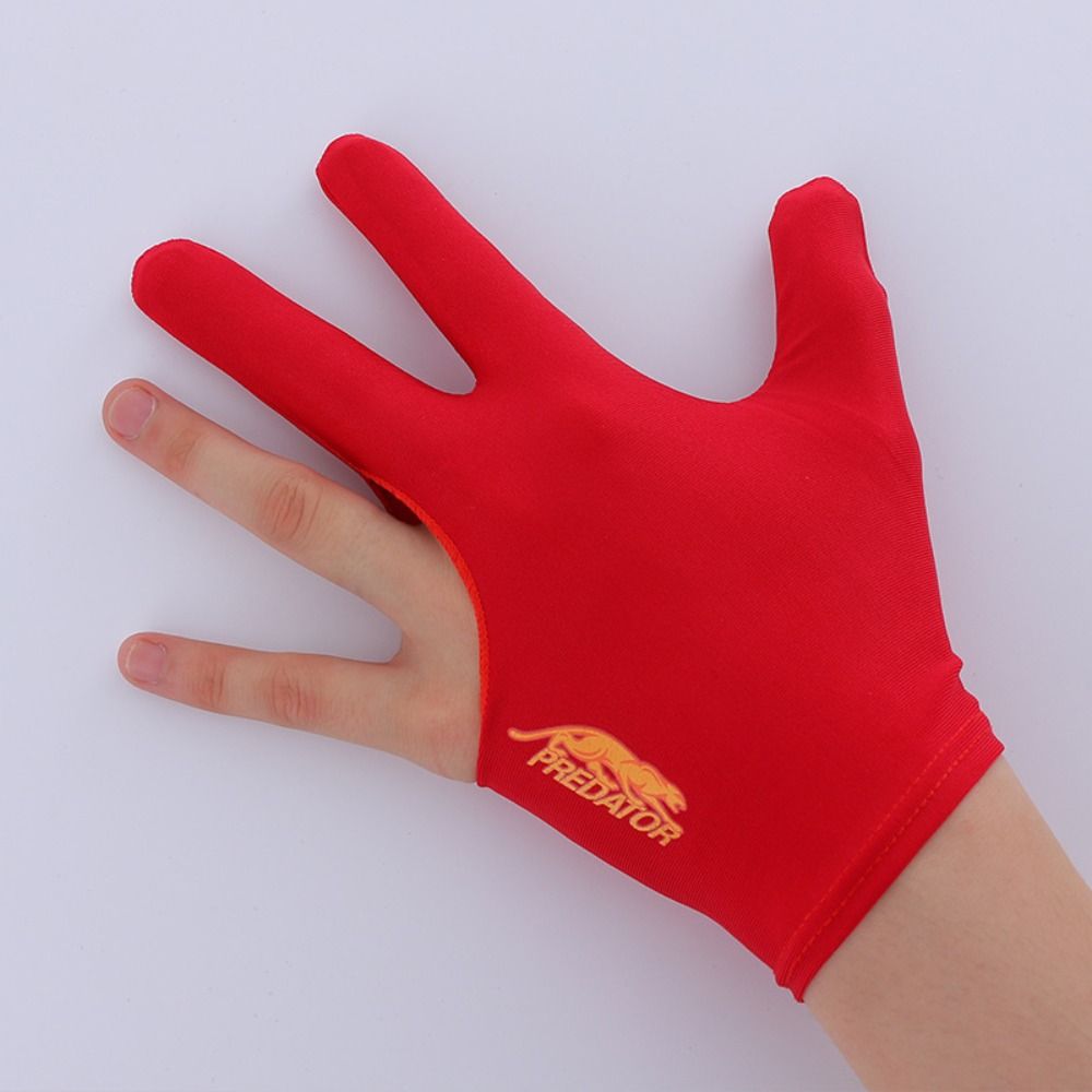 Elastic Snooker Gloves NonSlip Spandex Billiards Gloves Breathable Three Finger Open Gloves For Men 10