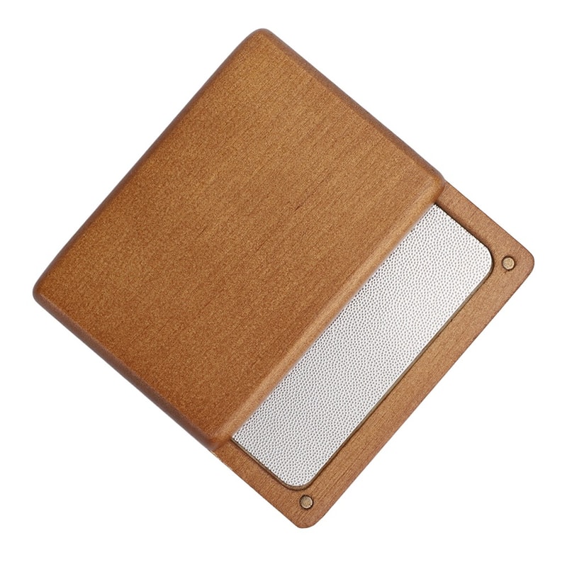 Stainless Steel Pool Cue Tip Shaper, Birch Wood Billiard Tip Sander for Home Use