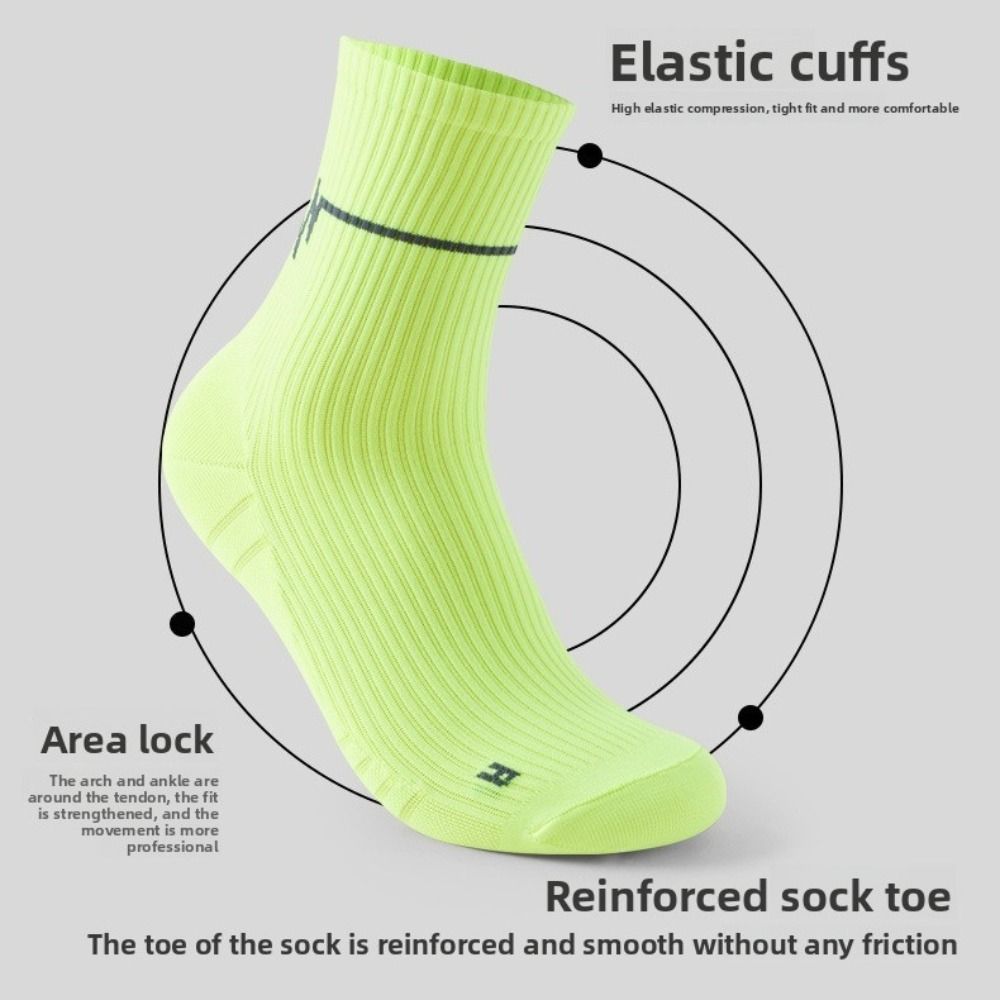 Breathable Striped Football Stocking, Moisture-Wicking Cycling Socks, New Professional Sports Socks for Adults