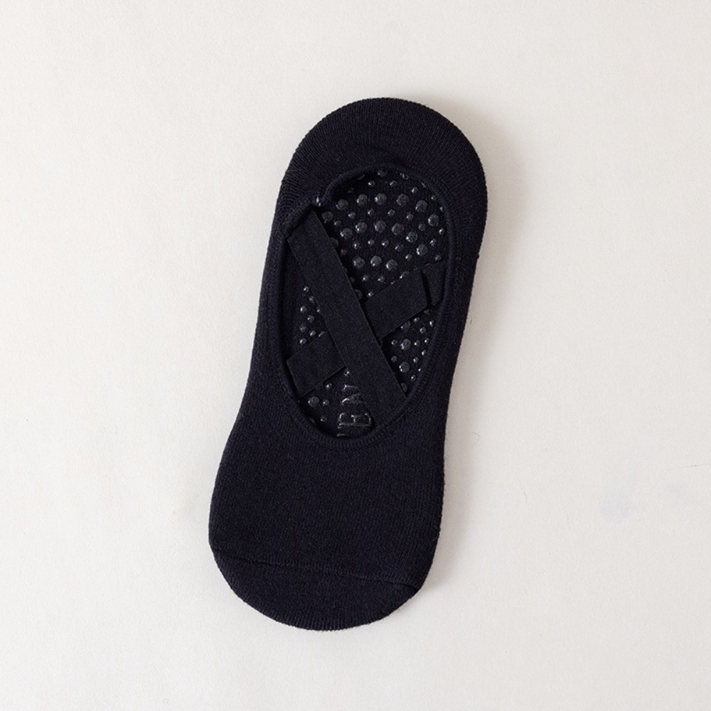 Cotton Yoga Socks for Women, Soft Breathable Anti-slip Pilates Socks, Backless Workout Socks