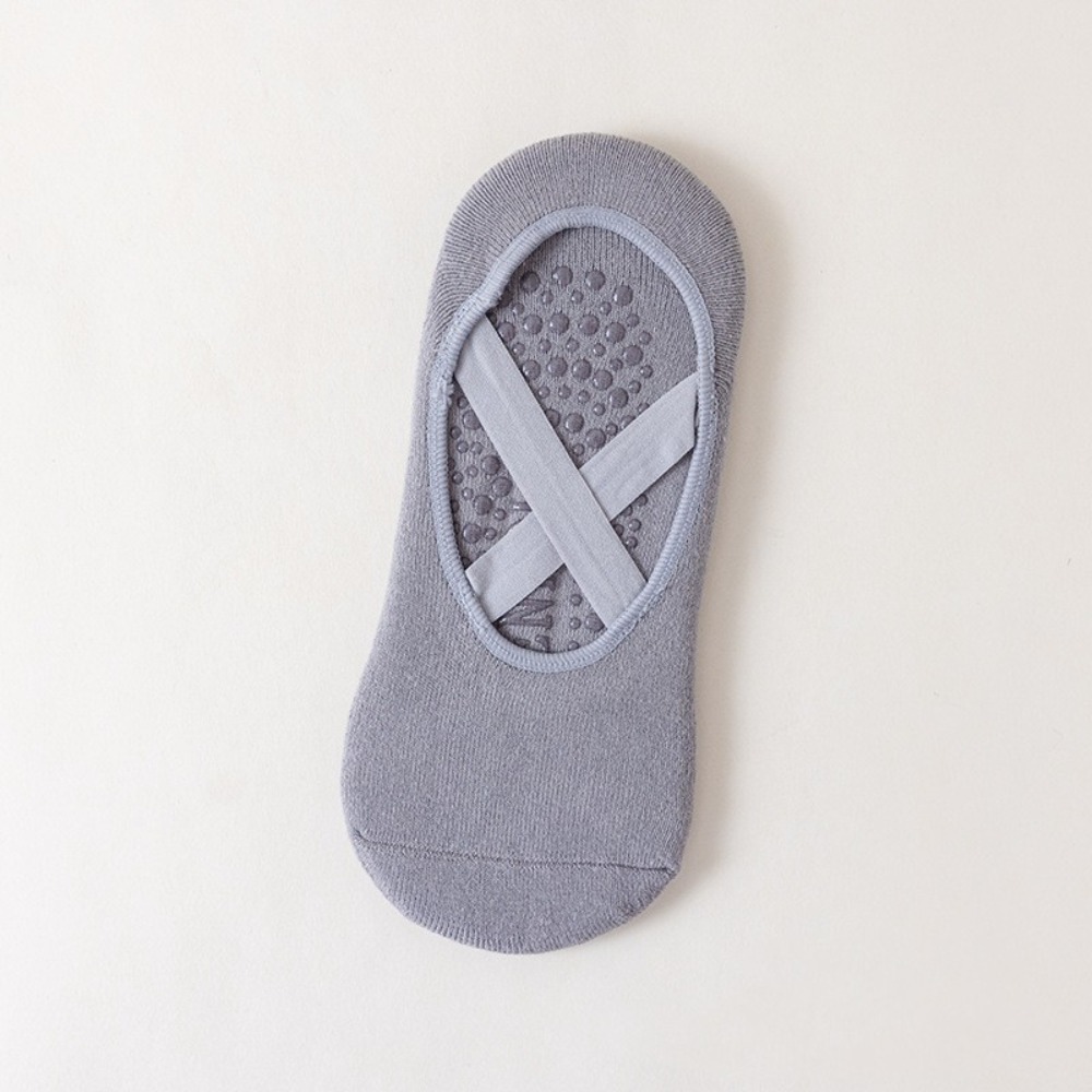 Cotton Yoga Socks for Women, Soft Breathable Anti-slip Pilates Socks, Backless Workout Socks