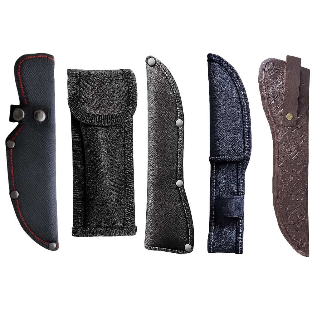 Pocket Leather Sheath, Waist Belt Buckle Knife Sheath, Protective Cover for Belt Knife, Outdoor Accessories