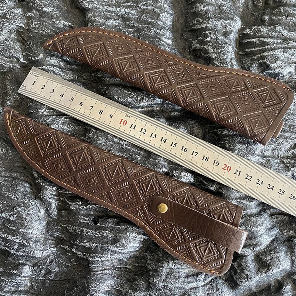 Pocket Leather Sheath, Waist Belt Buckle Knife Sheath, Protective Cover for Belt Knife, Outdoor Accessories