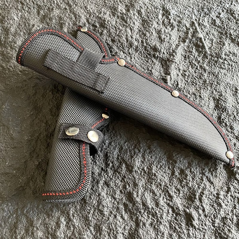 Pocket Leather Sheath, Waist Belt Buckle Knife Sheath, Protective Cover for Belt Knife, Outdoor Accessories