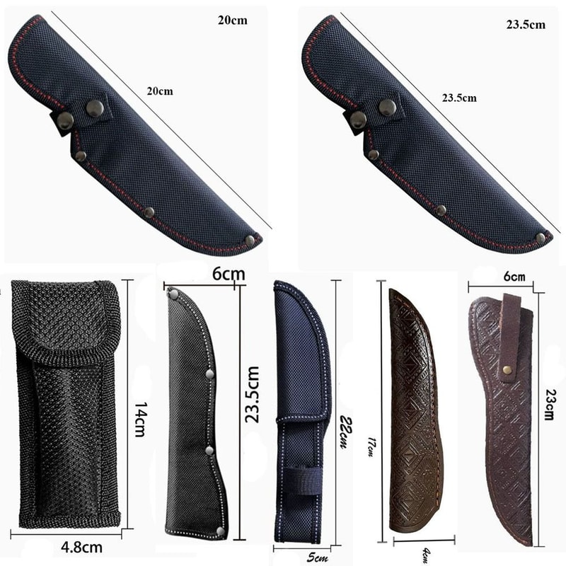 Pocket Leather Sheath, Waist Belt Buckle Knife Sheath, Protective Cover for Belt Knife, Outdoor Accessories