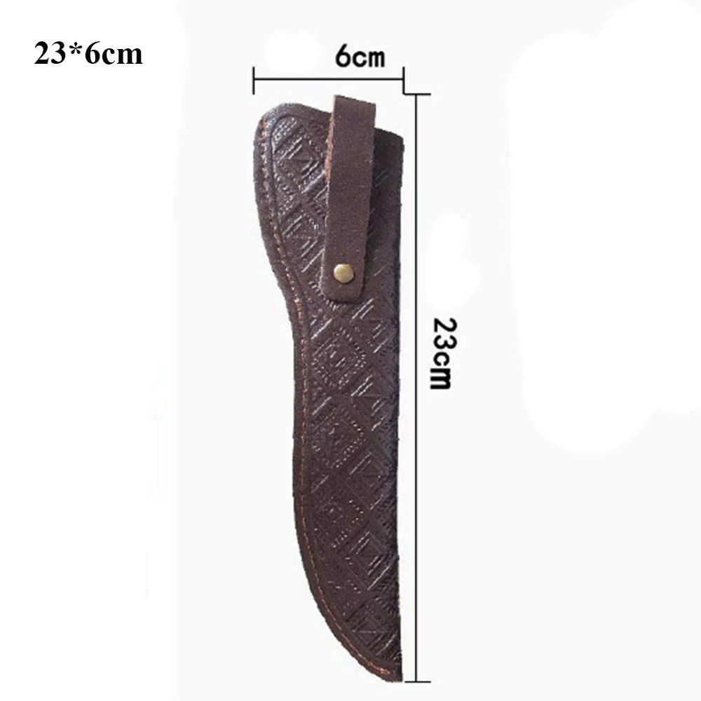 Pocket Leather Sheath, Waist Belt Buckle Knife Sheath, Protective Cover for Belt Knife, Outdoor Accessories