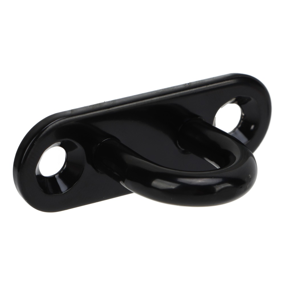 Thickened Stainless Steel Eye Plate Hook Oval Black Ceiling Hooks For Marine Use 0