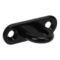 thickened stainless steel eye plate hook, oval black ceiling hooks for marine use