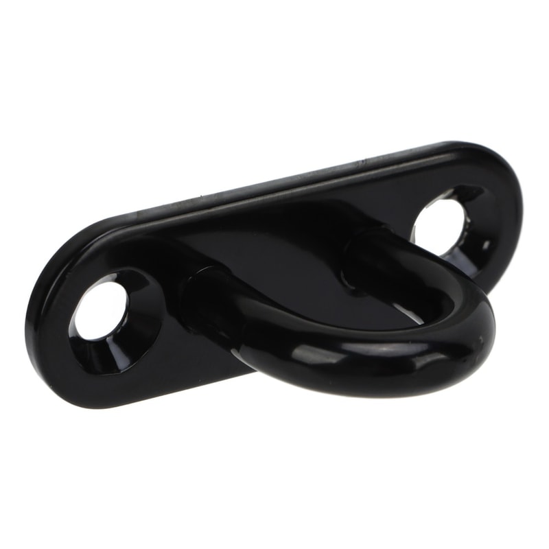 Thickened Stainless Steel Eye Plate Hook Oval Black Ceiling Hooks For Marine Use 0