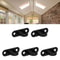 Thickened Stainless Steel Eye Plate Hook Oval Black Ceiling Hooks For Marine Use 2