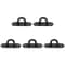 Thickened Stainless Steel Eye Plate Hook Oval Black Ceiling Hooks For Marine Use 6