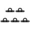 Thickened Stainless Steel Eye Plate Hook Oval Black Ceiling Hooks For Marine Use 7
