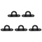 Thickened Stainless Steel Eye Plate Hook Oval Black Ceiling Hooks For Marine Use 7