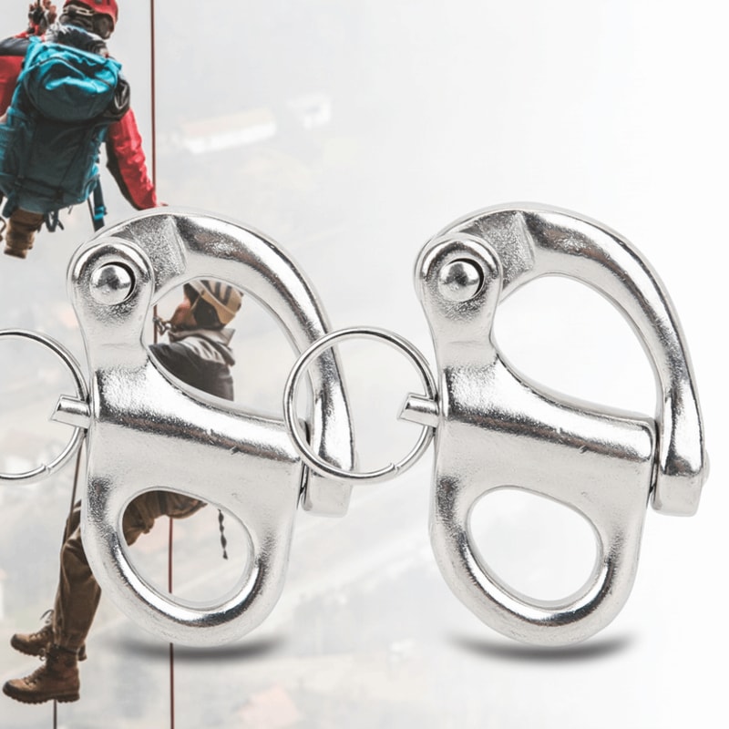 Marine Shackle Silver Snap Hook Stainless Steel Fixed for Boats