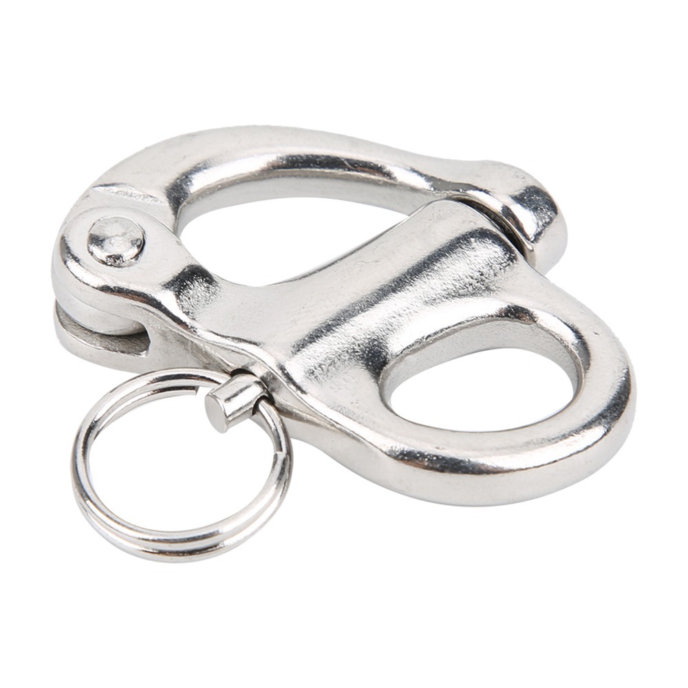 Marine Shackle Silver Snap Hook Stainless Steel Fixed for Boats