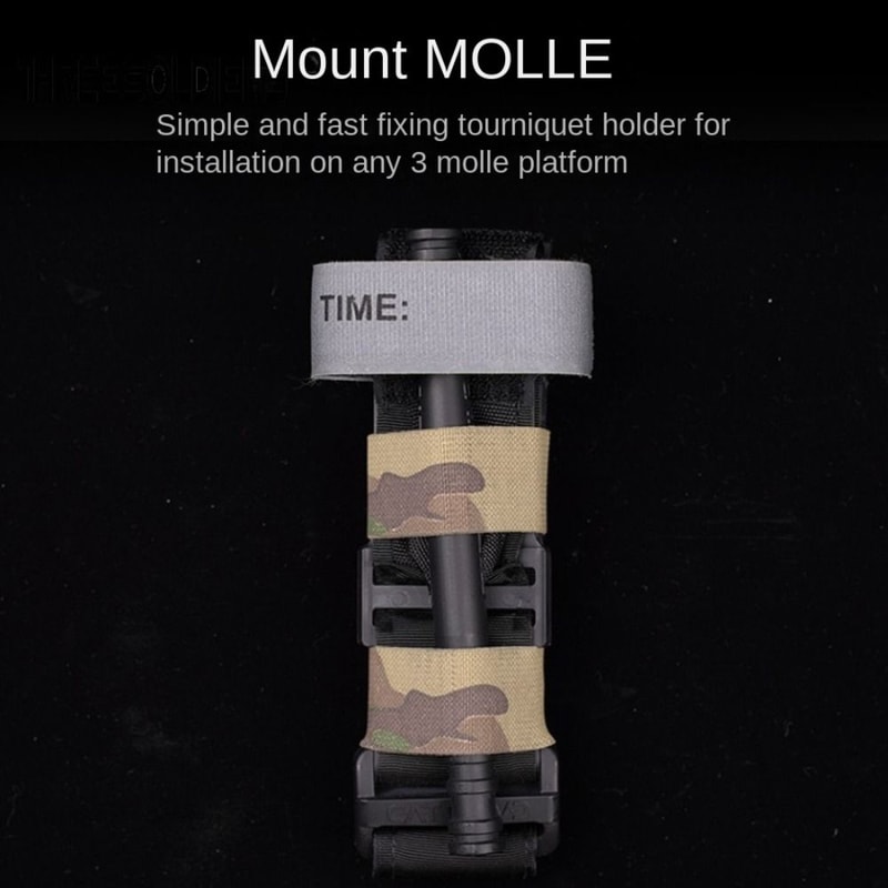 Durable Elastic Loop TQ Fastener, Convenient Installation Tourniquet Holder, Molle Tourniquets Strap