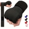 Gel Boxing Gloves, Breathable Thickened Sponge MMA Mitts, Long Wrist Strap for Muay Thai Training, Half Finger Punching