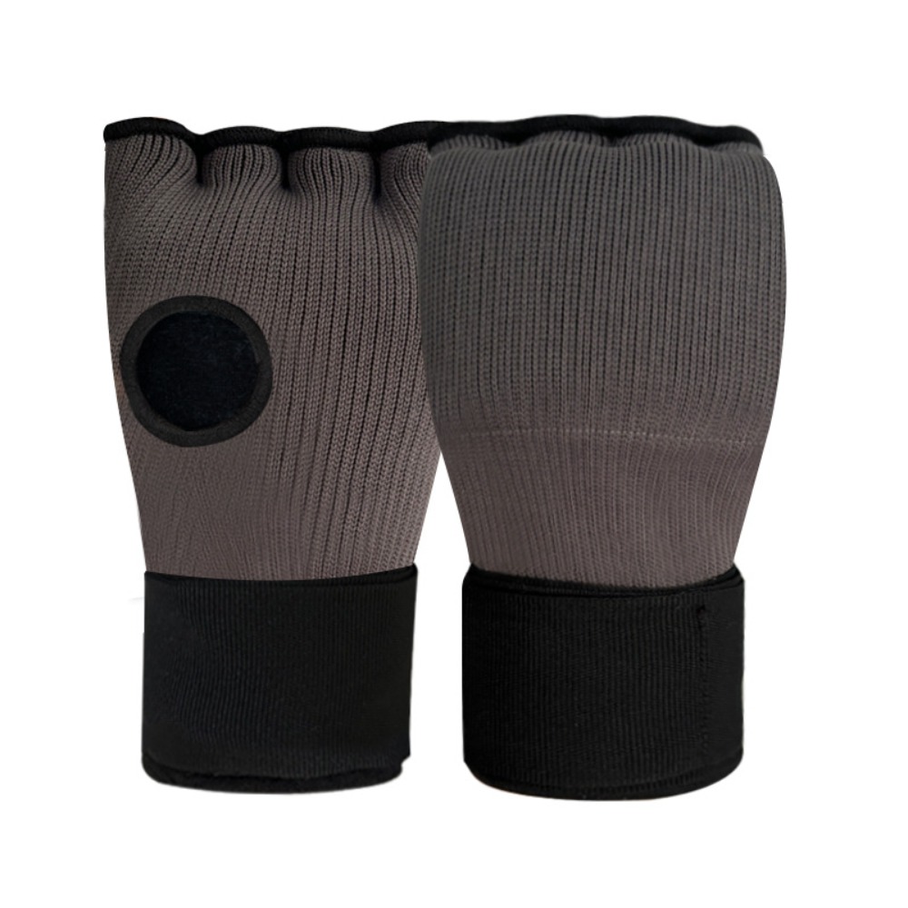 Gel Boxing Gloves, Breathable Thickened Sponge MMA Mitts, Long Wrist Strap for Muay Thai Training, Half Finger Punching