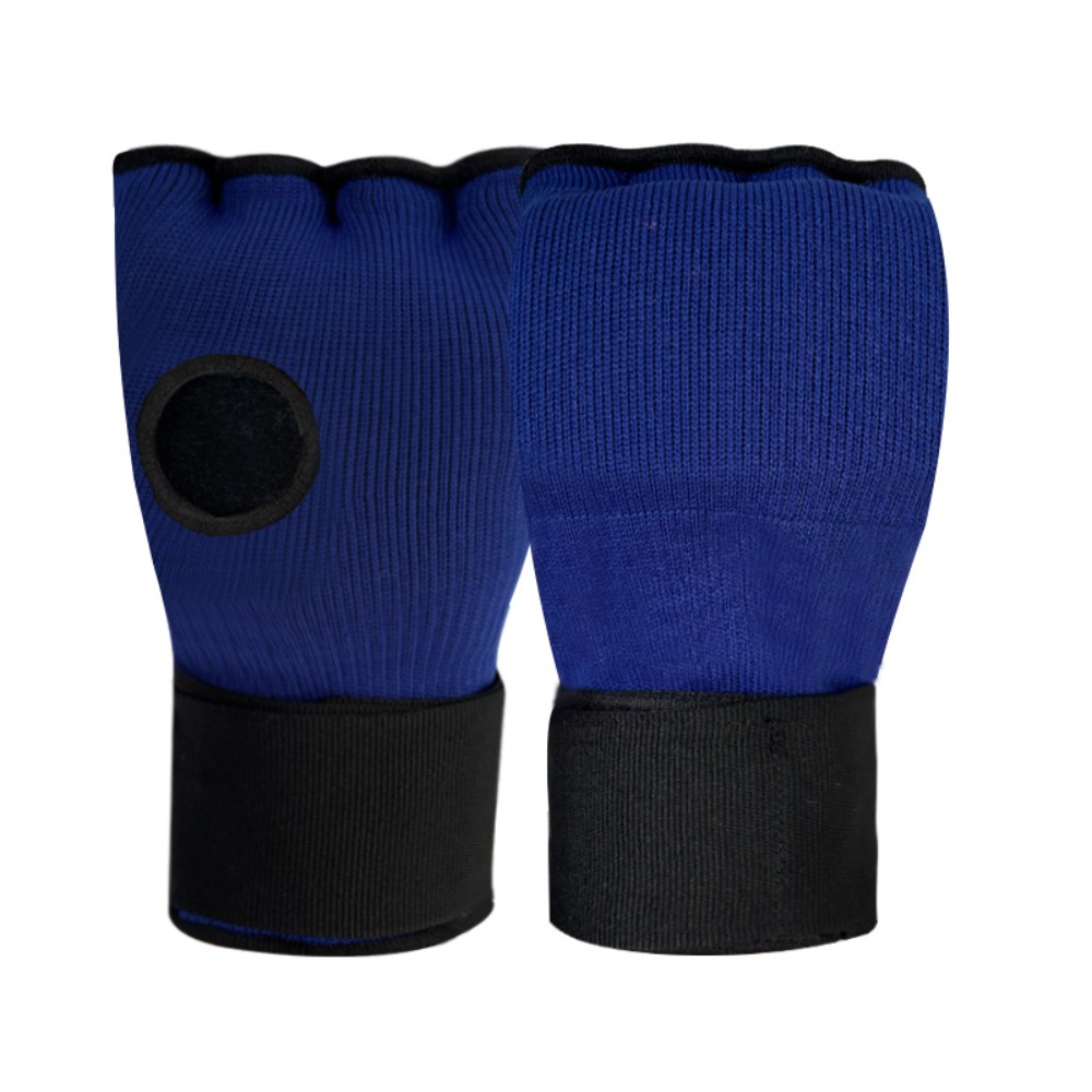 Gel Boxing Gloves, Breathable Thickened Sponge MMA Mitts, Long Wrist Strap for Muay Thai Training, Half Finger Punching