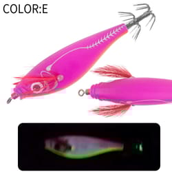 webfoot wood shrimp slow sinking lure with luminous sound beads artificial octopus fishing bait