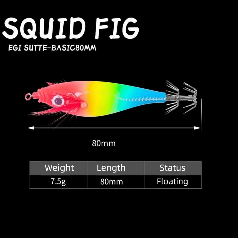 Webfoot Wood Shrimp Slow Sinking Lure with Luminous Sound Beads Artificial Octopus Fishing Bait