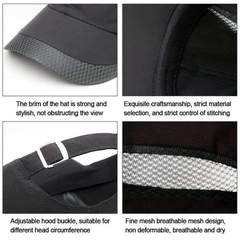 Cotton Snapback Hats Baseball Cap for Unisex, Outdoor Space Mesh Sun Hat