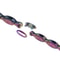 Manganese Steel Fixed Gear Chain, Durable Rainbow Single Speed Links, Premium Cycling Accessories for Bike Enthusiasts