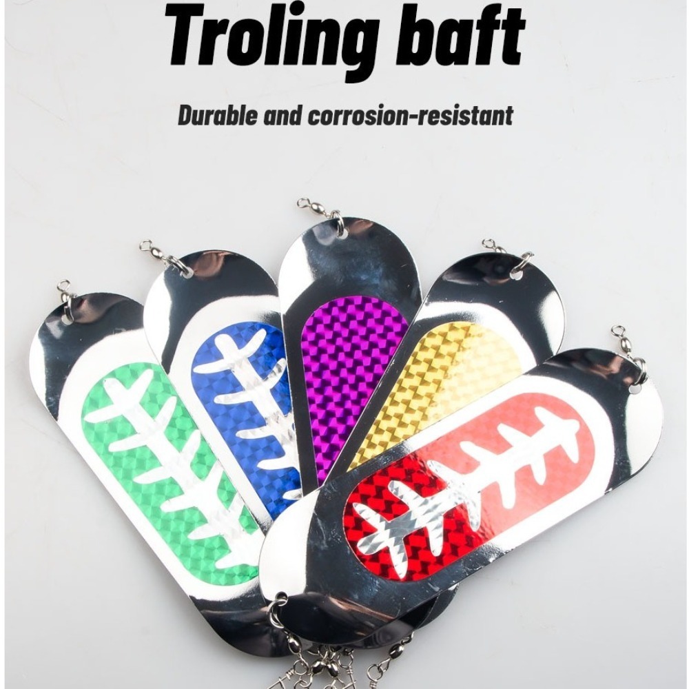 Deep Metal Fishing Flasher Tlapia Trolling Lure Diver Plate For Sea Fishing 1