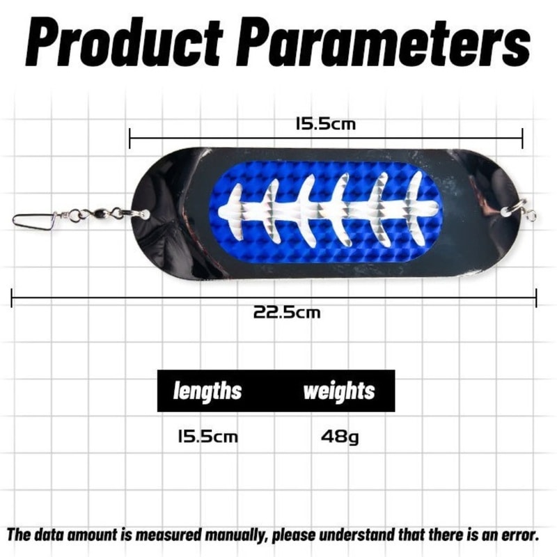 Deep Metal Fishing Flasher Tlapia Trolling Lure Diver Plate For Sea Fishing 5