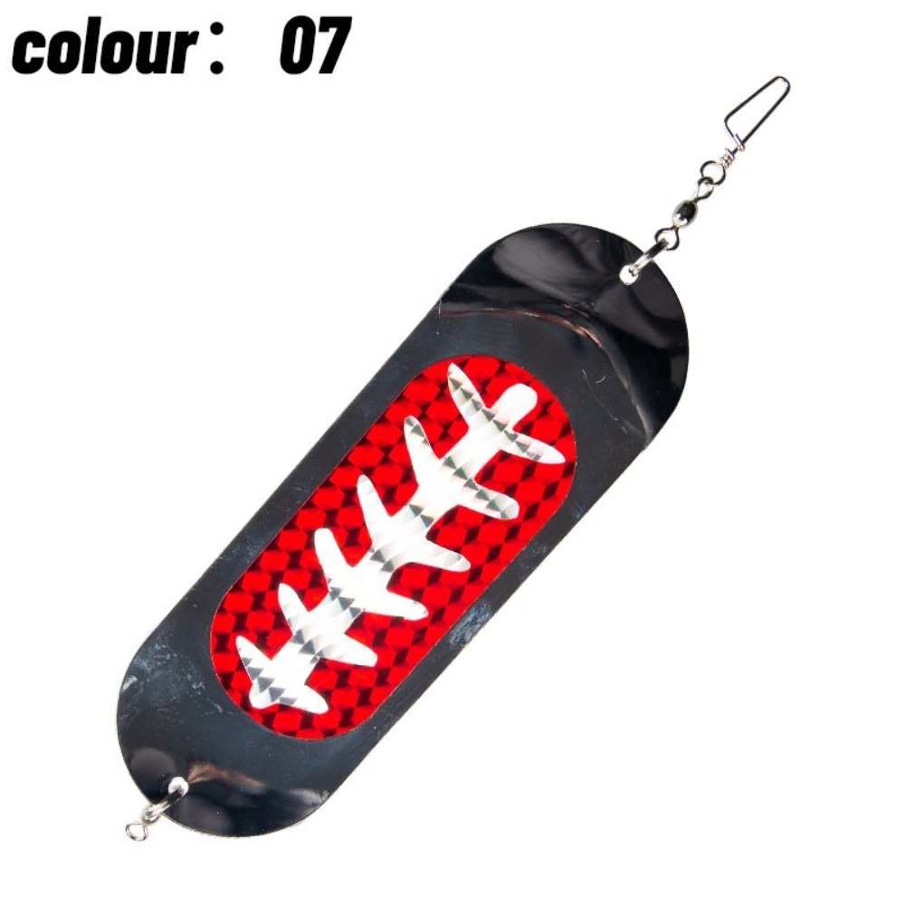 Deep Metal Fishing Flasher Tlapia Trolling Lure Diver Plate For Sea Fishing 6