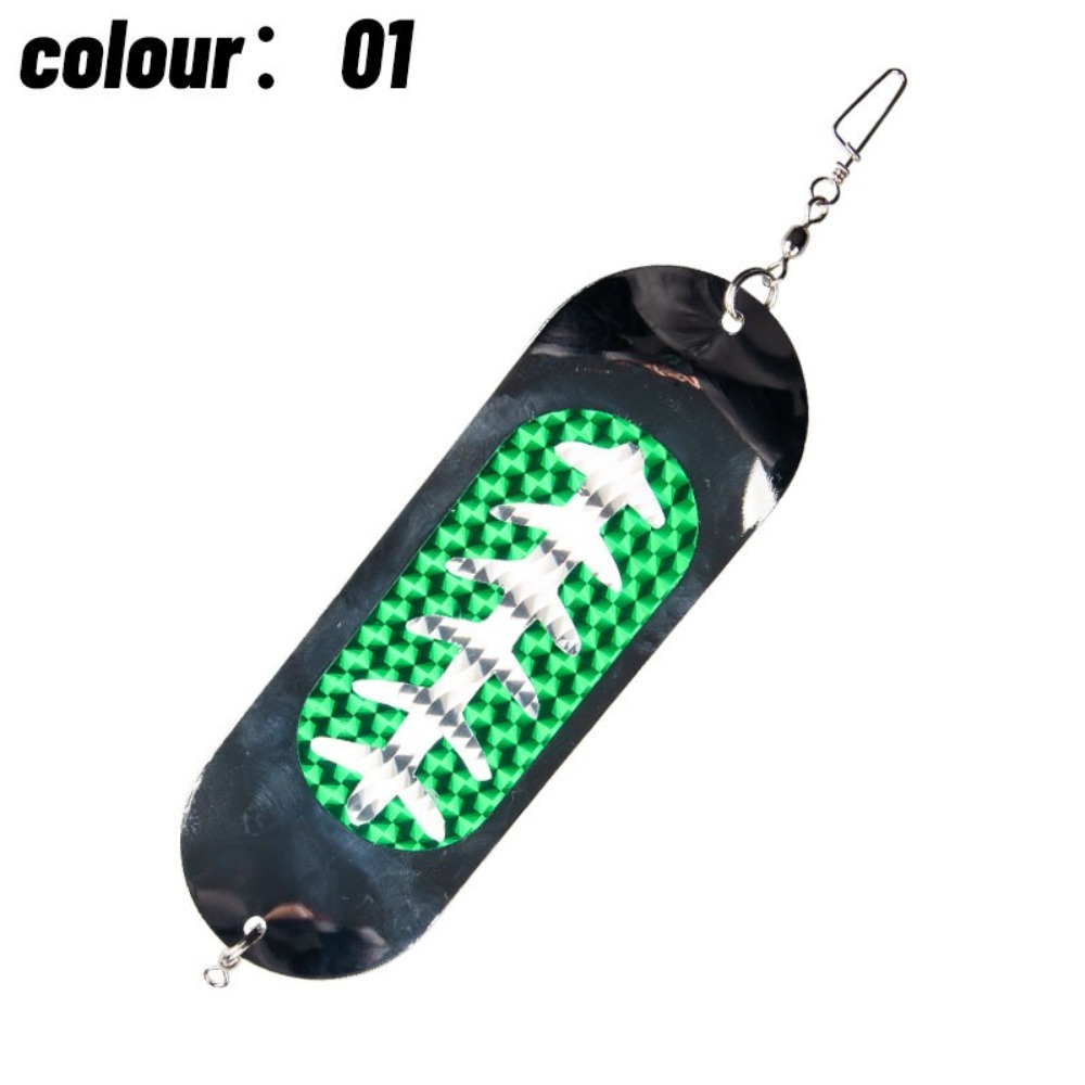 Deep Metal Fishing Flasher Tlapia Trolling Lure Diver Plate For Sea Fishing 12