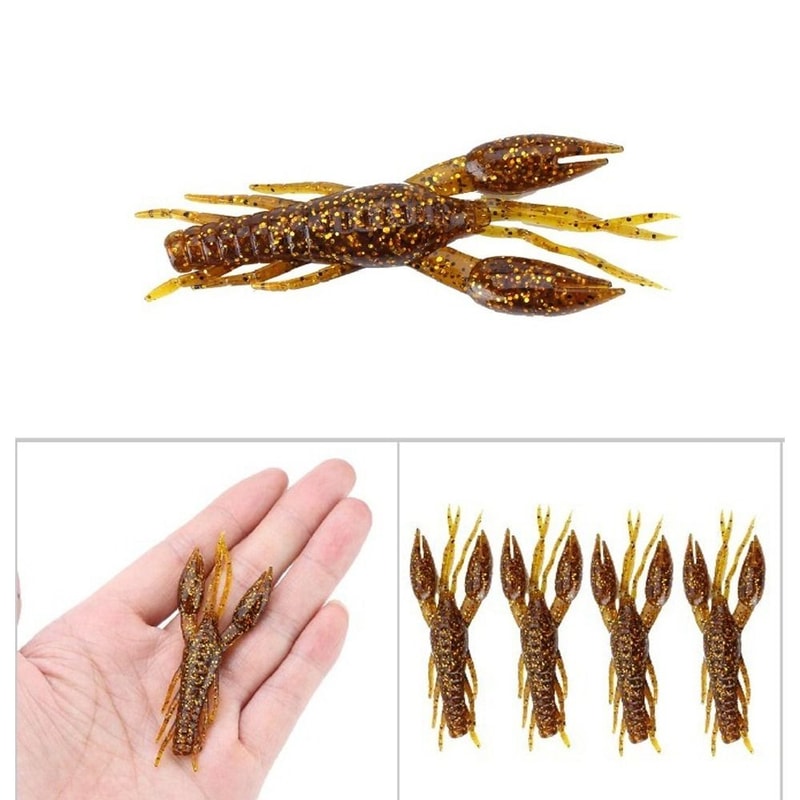 Artificial Crawfish Bait, Lifelike Crawfish Lures for Saltwater Fishing