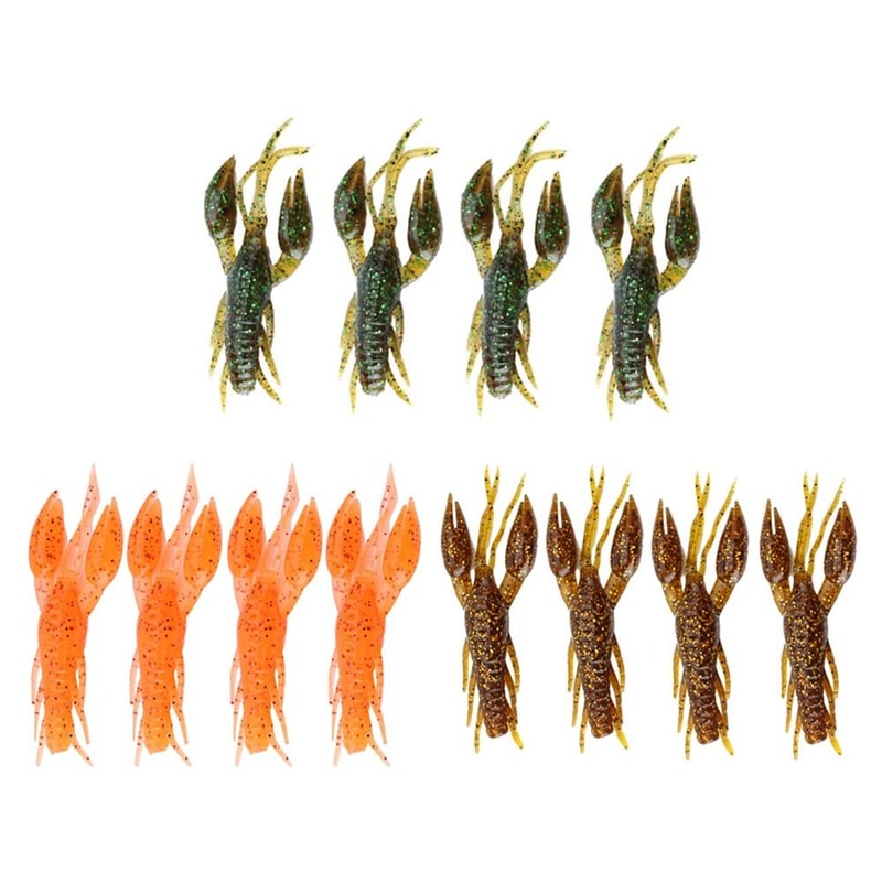 Artificial Crawfish Bait, Lifelike Crawfish Lures for Saltwater Fishing