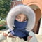 Thickened Beanies Cap Velvet New Warm Winter Hat Ear Protection Neck Warmer Windproof Scarf OnePiec 11