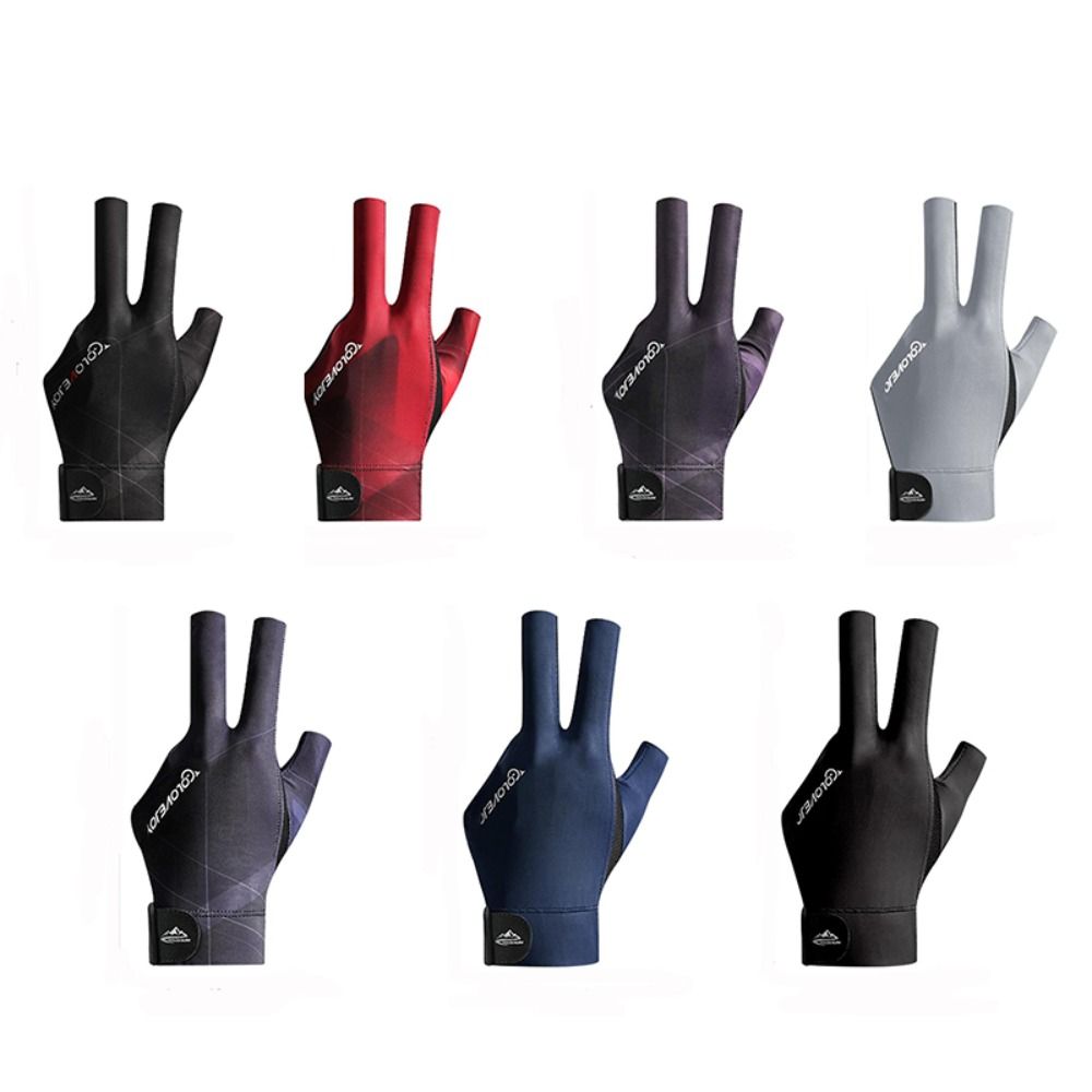Elasticity Breathable Training Glove Three Fingers Snooker Glove Left Right Hand Anti Skid Billiard 4